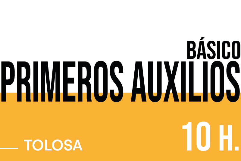 Primeros auxilios-Básico. (10 horas) Tolosa 5-9/10